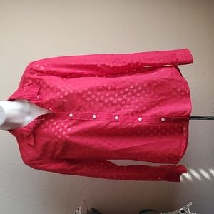 Gap red button down shirt